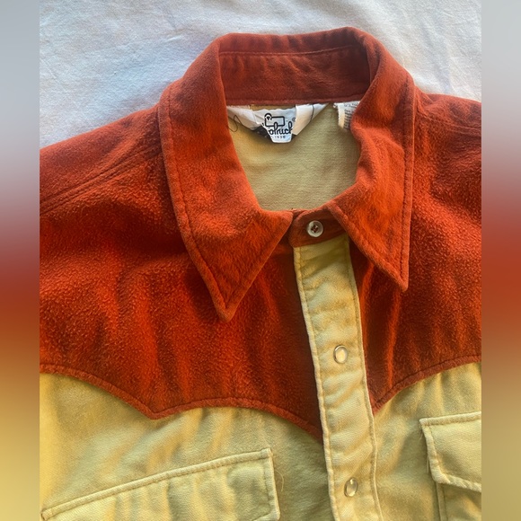 1970’s Vintage Woolrich 100% Cotton Pearl Snap Western Shirt Size Men’s Large 16 - Picture 6 of 9